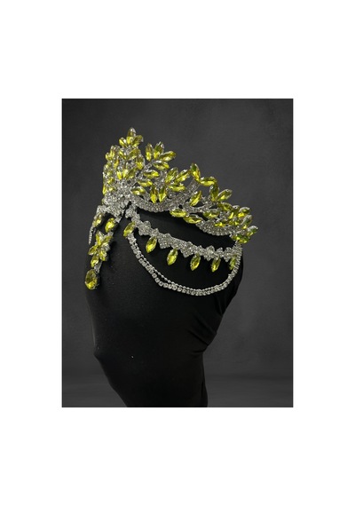 Alınlıklı Gelin,kına,nişan,söz,after,bride,party Taç Sarı - 797514215 Sarı