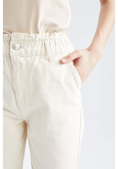 DeFacto Paperbag Gabardin Kumaş Pantolon Cepli Standart Paça S2790AZ25SPER105