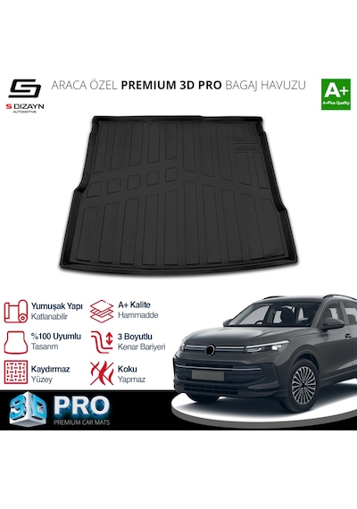 S-dizayn Vw Tiguan 3d Pro Bagaj Havuzu 2024 Üzeri A+ Kalite