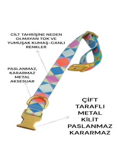 Caramelos Köpek Tasması-küçük Irk Ve Orta Irk İsimli Tasma 5