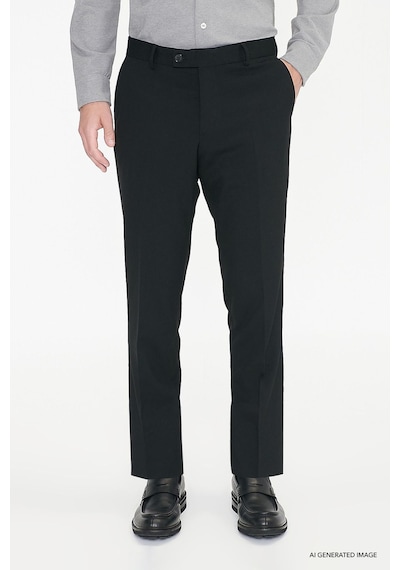 Ac&Co / Altınyıldız Classics Regular Fit Geniş Kesim Yan Cep Klasik Erkek Pantolon - Siyah