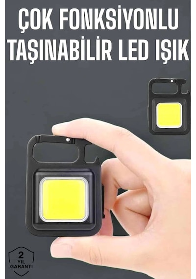 Kamp Işığı Çok Fonksiyonlu Taşınabilir Anahtarlık Kapak Açma Manyetik Özelliği Çok Renkli