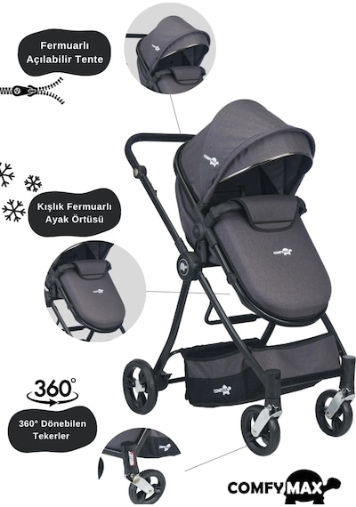 Comfymax Cadillac Sl Travel Sistem Bebek Arabası