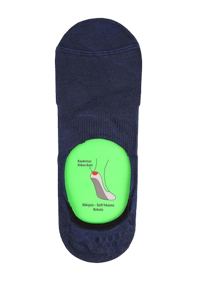 Jiber Erkek Bambu Babet Çorap 7001- 6 Adet Lacivert