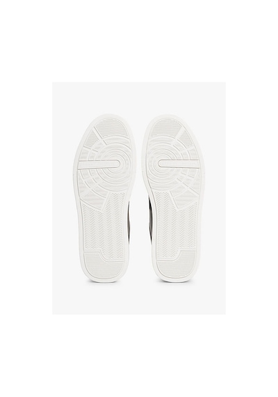 Tommy Hilfiger Erkek Rahat Düz Taban Topuk Renk Geçişli Deri Siyah Sneaker Fm0fm05367-bds-7250 Siyah