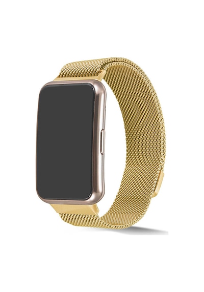 Zore Huawei Watch Fit Uyumlu Krd-01 Metal Kordon-gold