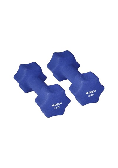 3 Kg X 1 Adet Deluxe Neopren Kaplı Lacivert Demir Dambıl-2 Adet