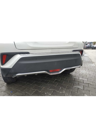Autogp Toyota C-hr 2016-2019 Arka Tampon Alt Çıtası Nıkelaj