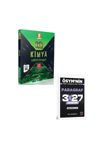 Paraf 2027 9. Sınıf Kimya Soru Kütüphanesi+ Evp Akademi Paragraf