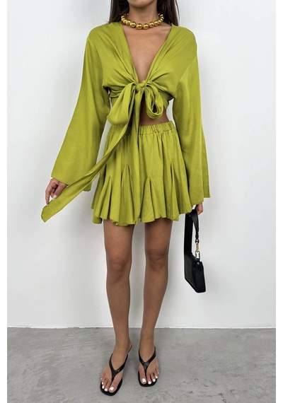 Etiler Collection Bel Lastikli Kiloş Etek Lime Etiler Collection Bel Lastikli Kiloş Etek Lime