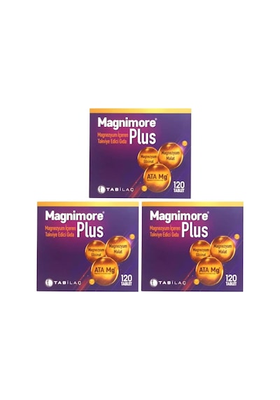 Magnimore Plus Magnezyum 3 x 120 Tablet