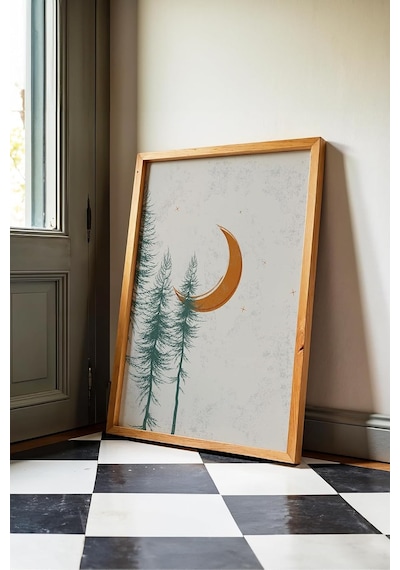 512 Store Bohem Ikili Poster - Çerçevesiz Poster 20 X 30 Turuncu