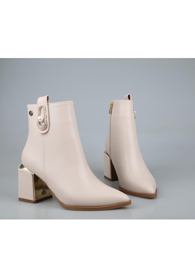 Pierre Cardin Pc-54017 Krem Kadın Bot Krem