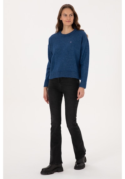 U.S. Polo Assn. Kadın Lacivert Bisiklet Yaka Kazak 50310021-VR033