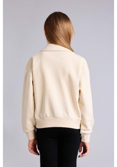 Defacto Fermualı Sweatshirt Kız Çocuk G6822a826sper117 Ekru-er117