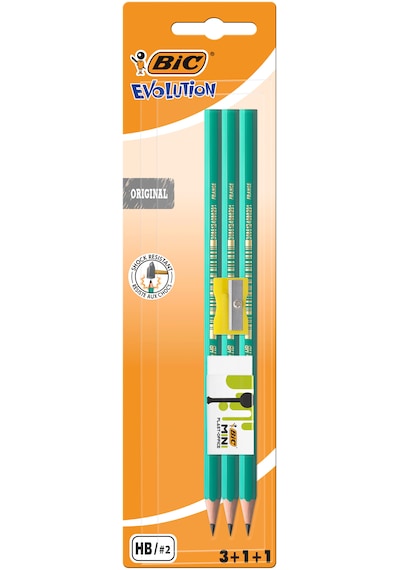 Bıc Kurşun Kalem + Silgi + Kalem Traş
