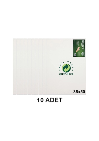 Premium 10'lu Sanatsal Zımbalı Tuval Seti 35x50 Cm