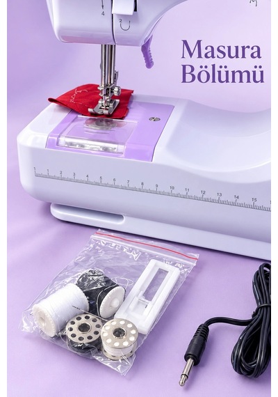 Mey İthalat Ev Tipi Mini Dikiş Makinesi Pedallı Ve Hız Ayarlı Diğer