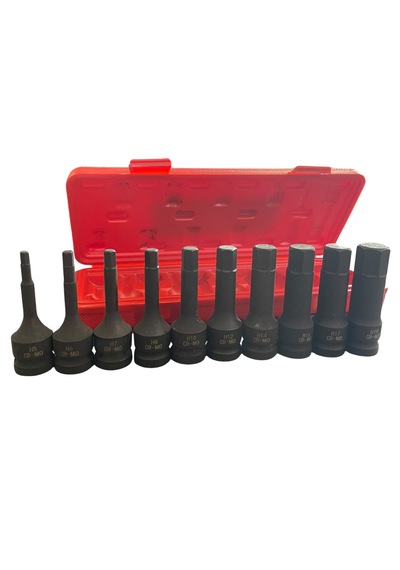 10 Parça 1/2 Darbeli Havalı Allen Lokma Seti H5-h6-h7-h8-h10-h12-h14-h16-h17-h19