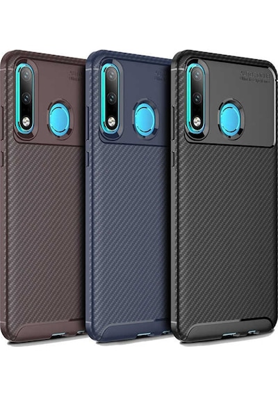 Huawei P30 Lite Kilif Karbon Silikon Case 389460418 Huawei P30 Lite Kilif Karbon Silikon Case 389460418