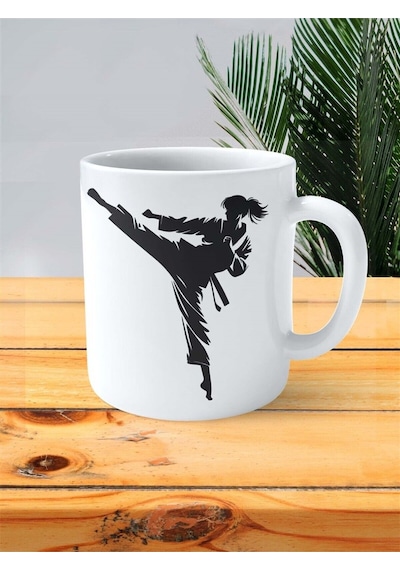 Taekwondo Tekvando Baskılı Kupa Bardak Kişiye Özel Model 1 Çok Renkli