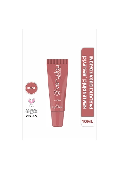 Everyday Beauty Kahve Özlü 3 Etkili Lip Balm 10 ML