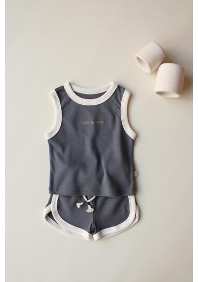Ohlalakoala Antrasit Unisex Atlet Şort Takım Gri