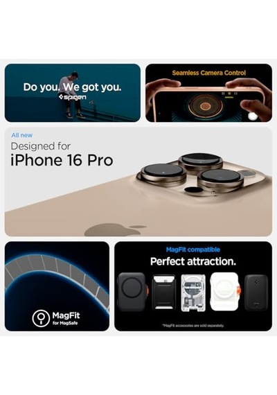 Apple İphone 16 Pro İle Uyumlu İnce Magsafe Kılıf Ultra Hybrid T Force Kamera Butonu Sararmaya Dayanıklı Duraclear Genel