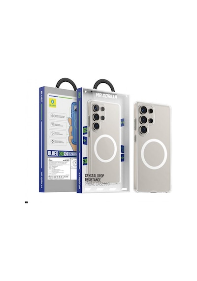 B Crystal Drop Resistance Samsung Uyumlu S25 Ultra Parmak İzi Bırakmayan Magsafe Özellikli Kılıf Şeffaf