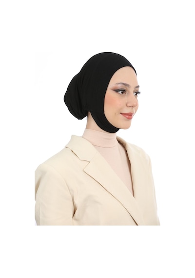 Melodi Scarf Kadın Tesettür Geniş Hacimli Pratik Ense Ve Çene Altından Geçmeli Kaymayan Çeneli Bone Ten Rengi Ten Rengi