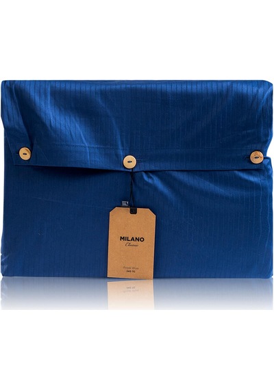 Milano Classic Royal Blue 240 Tc Armürlü Pamuk Saten Nevresim Takımı Renkli