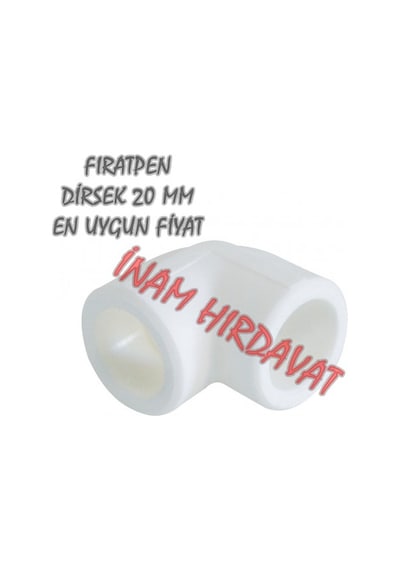 Dirsek - 20 Mm Firatpen Beyaz Renk Dirsek - Pprc