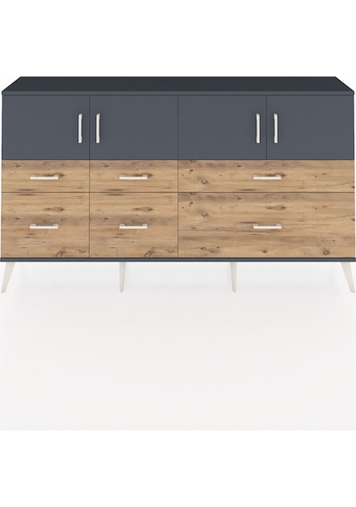 Arges Konsol 4 Raflı 6 Çekmeceli 4 Kapaklı 176x30x99 Antrasit-antrasit/çam Antrasıt/atlas Çam - Antrasıt Arges Konsol 4 Raflı 6 Çekmeceli 4 Kapaklı 176x30x99 Antrasit-antrasit/çam Antrasıt/atlas Çam - Antrasıt