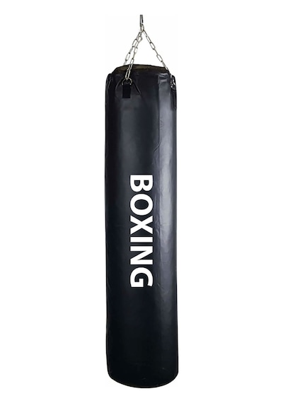 100 Cm x 30 Cm Hazır Dolu Boks Kum Torbası + Tavan Askı Kancası Siyah