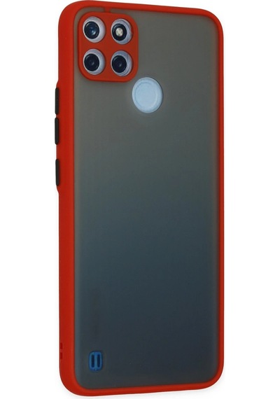 Cosmotex Newface Realme C21y Kılıf Montreal Silikon Kapak - Kırmızı