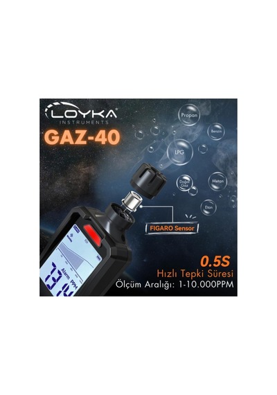 Loyka Gaz-40 Profesyonel Yanıcı Gaz Kaçak Dedektörü Japon Figaro Sensörlü - 849214085
