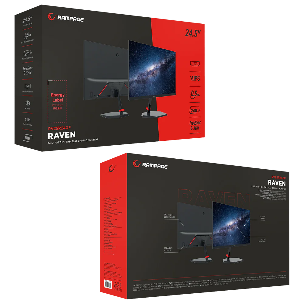 Pro Rampage Raven Rv25r240f 240hz