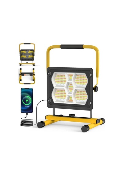 Güneş Enerjili 400 Ledli Powerbank Projektör Renk