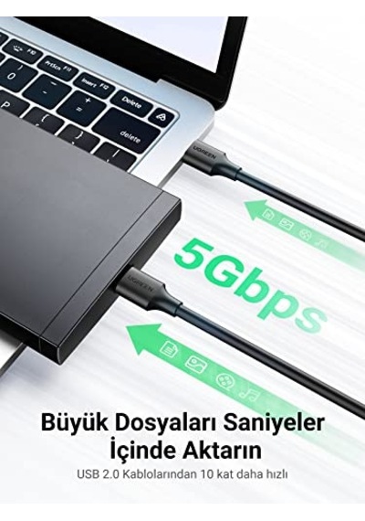 3.0 Usb To Usb Data Kablosu 1 Metre Diğer