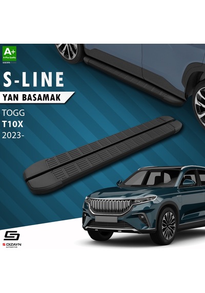 S-dizayn Togg T10x S-line Siyah Yan Basamak 203 Cm 2023 Üzeri