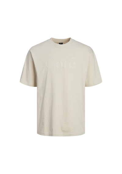 Jack & Jones Erkek Logo Baskili Bisiklet Yaka Tisört - Austin 12256401 Moonbeam Yeşil
