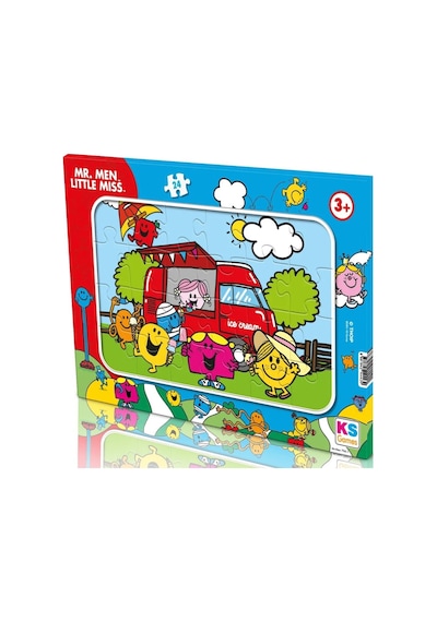 Ks Games Mr Men Lisanslı Kız Ve Erkek Çocuk 24 Parça Çerçeveli Frame Puzzle - Mrmen704-1