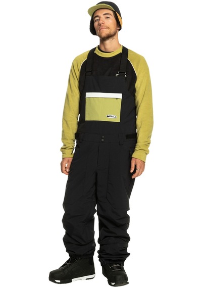 Quiksilver Fly High Bib Erkek Siyah Snowboard Pantolonu Kvj0