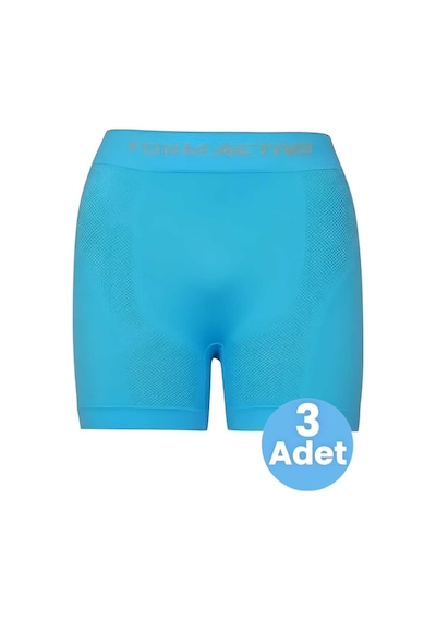Uniquetrenders Erkek Dikişsiz/seamless Nefes Alabilen Boxer 3 Adet Mavi