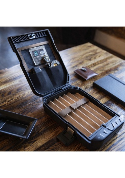 Vaultek Lifepod 1.0 Seyahat Tipi Siyah Humidor Puro Kutusu - Trm5009