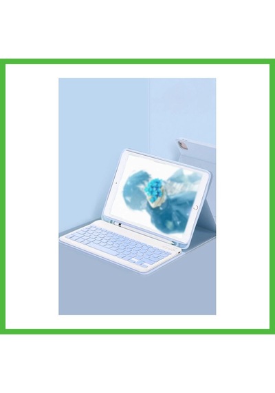 Vaveni İpad Pro 11 2022 Kılıf Kc01 Smart Klavyeli Tablet Kılıfı - Mavi Arz
