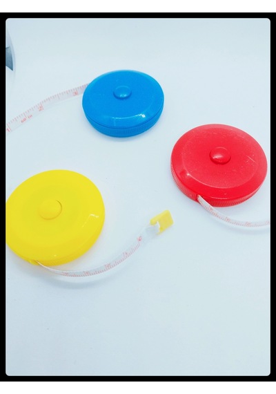 Metre Otomatik Basmalı Renkli Mini 120cm Vucut Ölçer 1 M Diğer