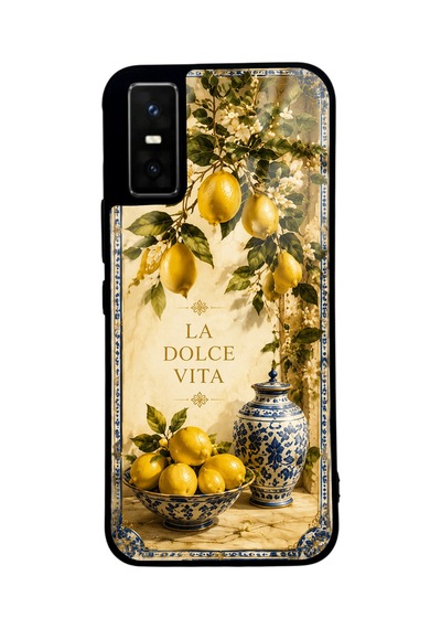 İnfinix Gt 30 Pro La Dolce Lemon Tasarımlı Glossy Telefon Kılıfı Yellow