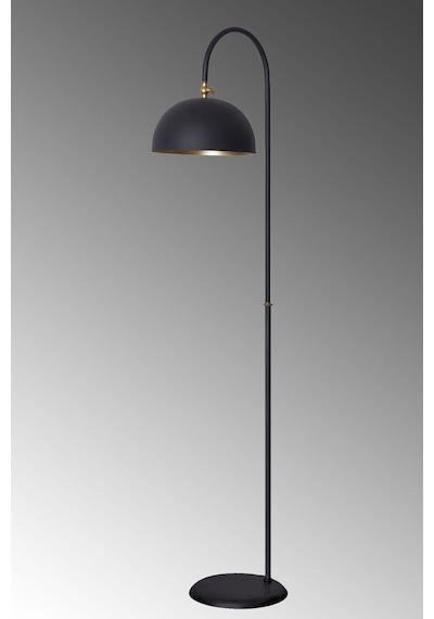Lambader Eskitme Metal Gövde Modern Tasarım Ayarlanabilir Başlık Yerden Dekoratif Aydınlatma 160 Cm - Siyah