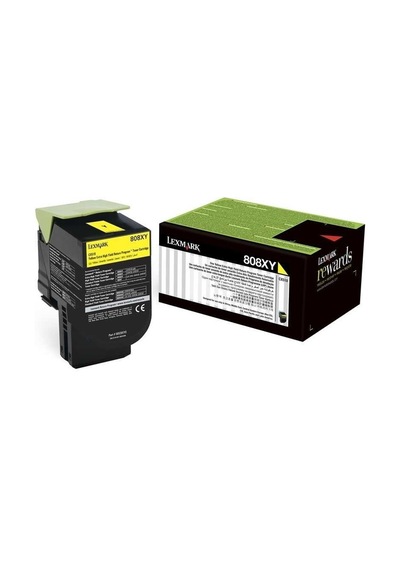 Tonersepeti Lexmark Cx510-80c8xy0 Sarı Toner Extra Y.k